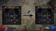 Changing socket colors using Chromatic Orbs (Image via Grinding Gear Games)
